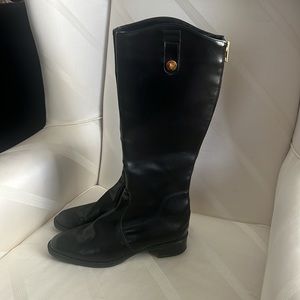 PERTTI PALMROTH Made in Finland Black Leather Boots, 7.5